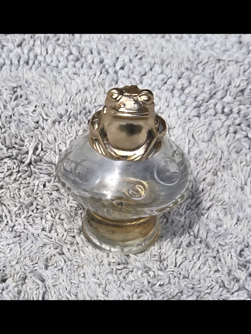 Prince Charming Fairytale Frog Perfume Bottle -empty